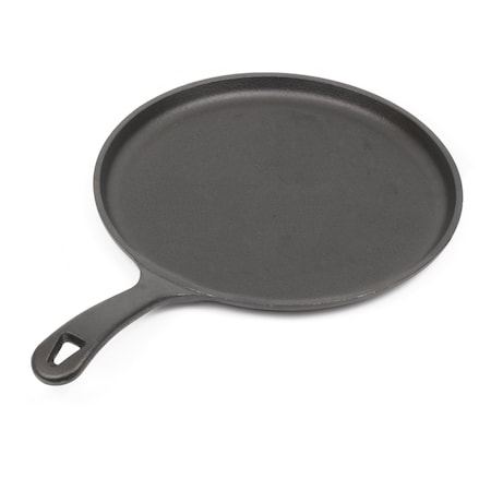 Commercial Chef 10.5'' Preseasoned Cast Iron Round Griddle Pan CHFL911
